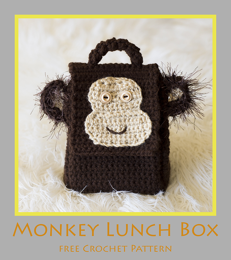 Monkey Lunch Box - Free Crochet Pattern