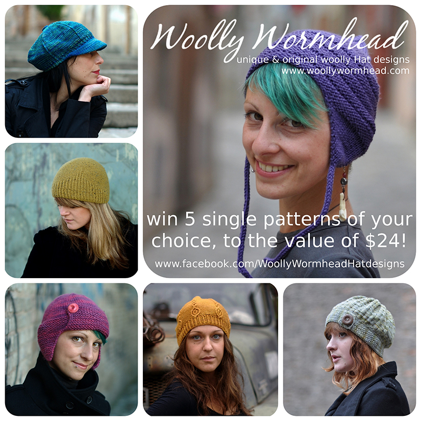 Wooly Wormhead - 5 Patterns of Choice