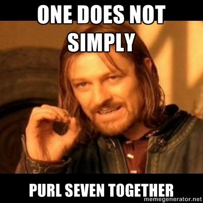 Purl 7 together