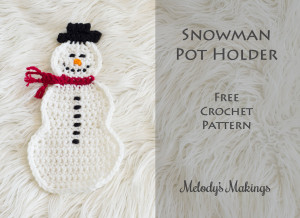 Snowman Pot Holder Crochet