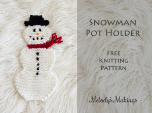 Snowman Pot Holder Knit