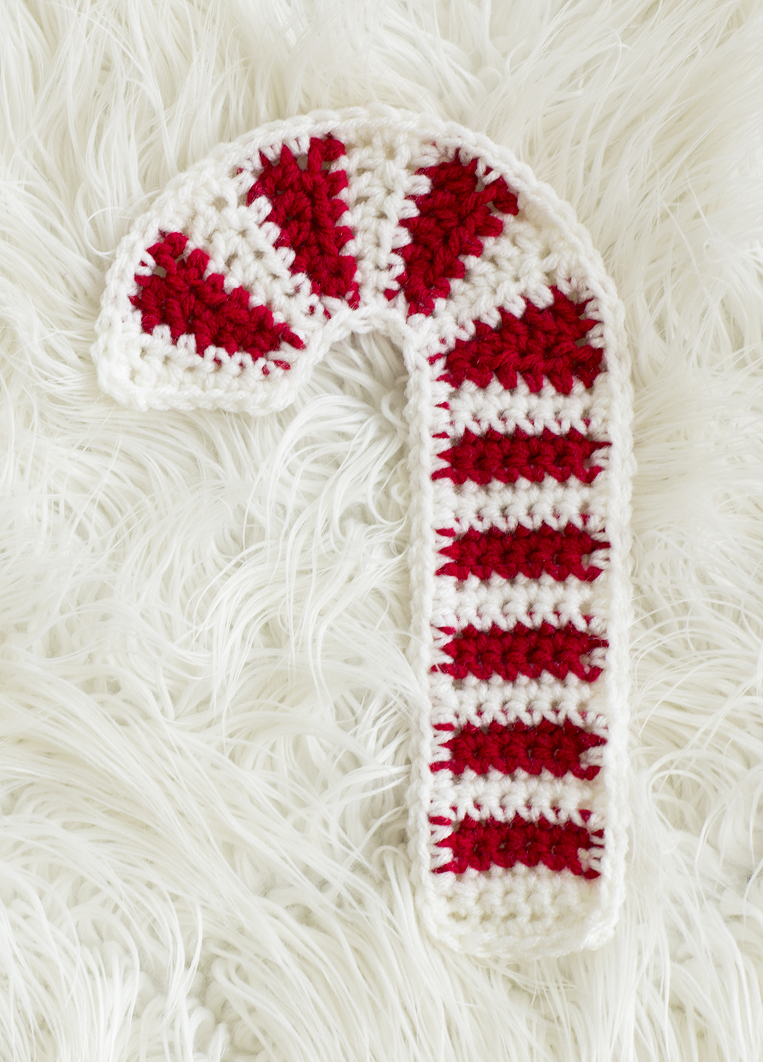 Candy Cane Hot Pad Free Pattern (Knit and Crochet!) ⋆ Melody's Makings