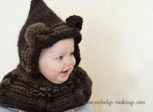 free knit hooded cowl pattern