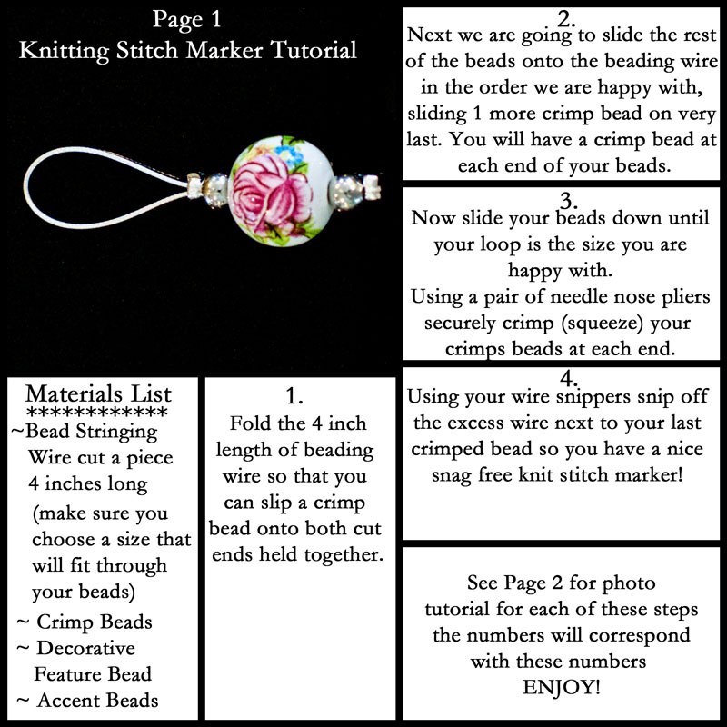 How to Make your own Stitch Markers