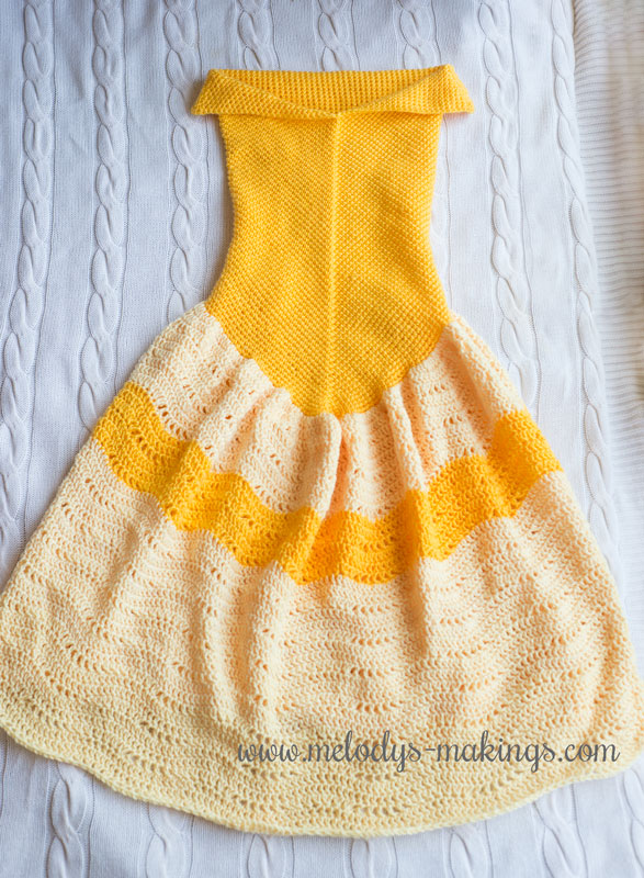 Crochet Princess Dress Blanket