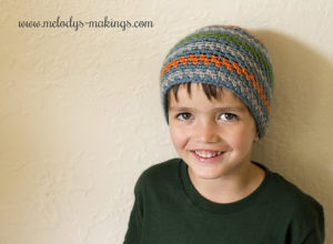 Colorful crochet hat