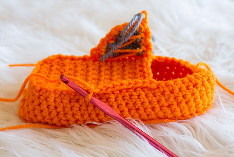 Crochet Slipper Tutorial Photo 17