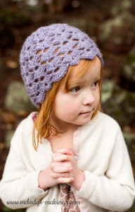 lacy crochet hat
