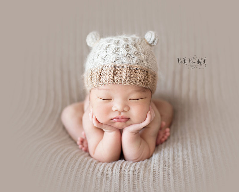 Textured Baby Kitty Crochet Hat